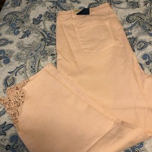 Soft Surroundings Pink Skinny Jeans